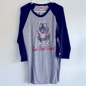 HOMAGE Black and Gray Cleveland Browns Bulldog 3/4 Long Sleeve Tee